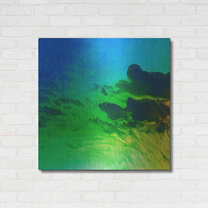 Luxe Metal Art 'Earth as Art: Luminescence,' Metal Wall Art,36x36