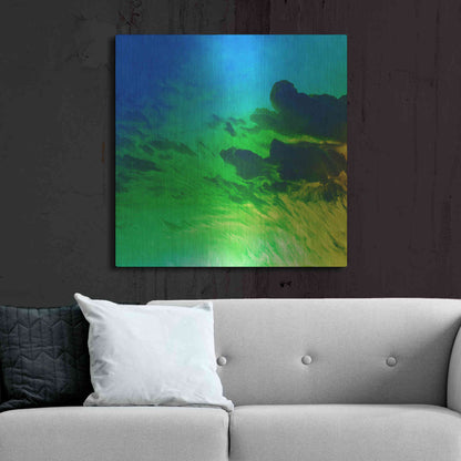 Luxe Metal Art 'Earth as Art: Luminescence,' Metal Wall Art,36x36