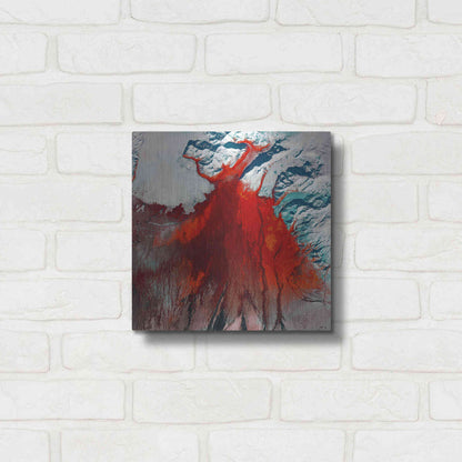 Luxe Metal Art 'Earth as Art: Outburst,' Metal Wall Art,12x12