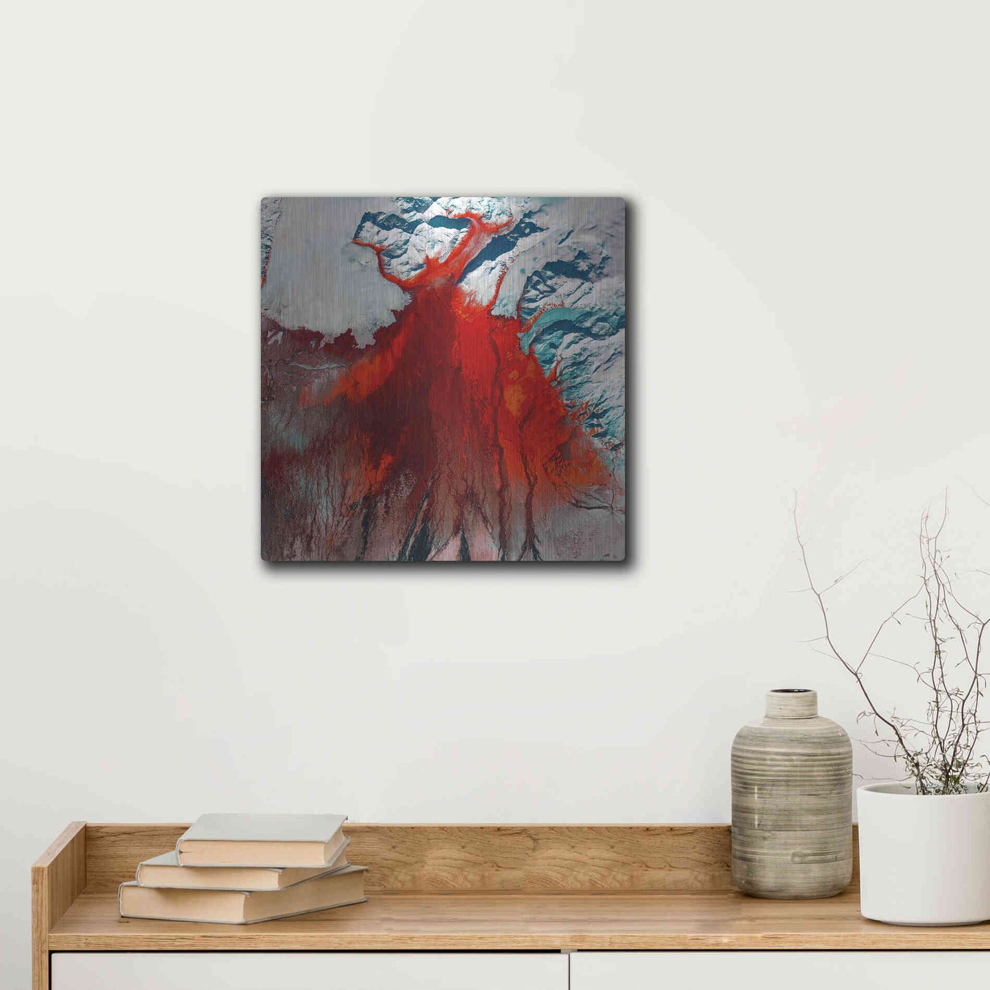 Luxe Metal Art 'Earth as Art: Outburst,' Metal Wall Art,12x12