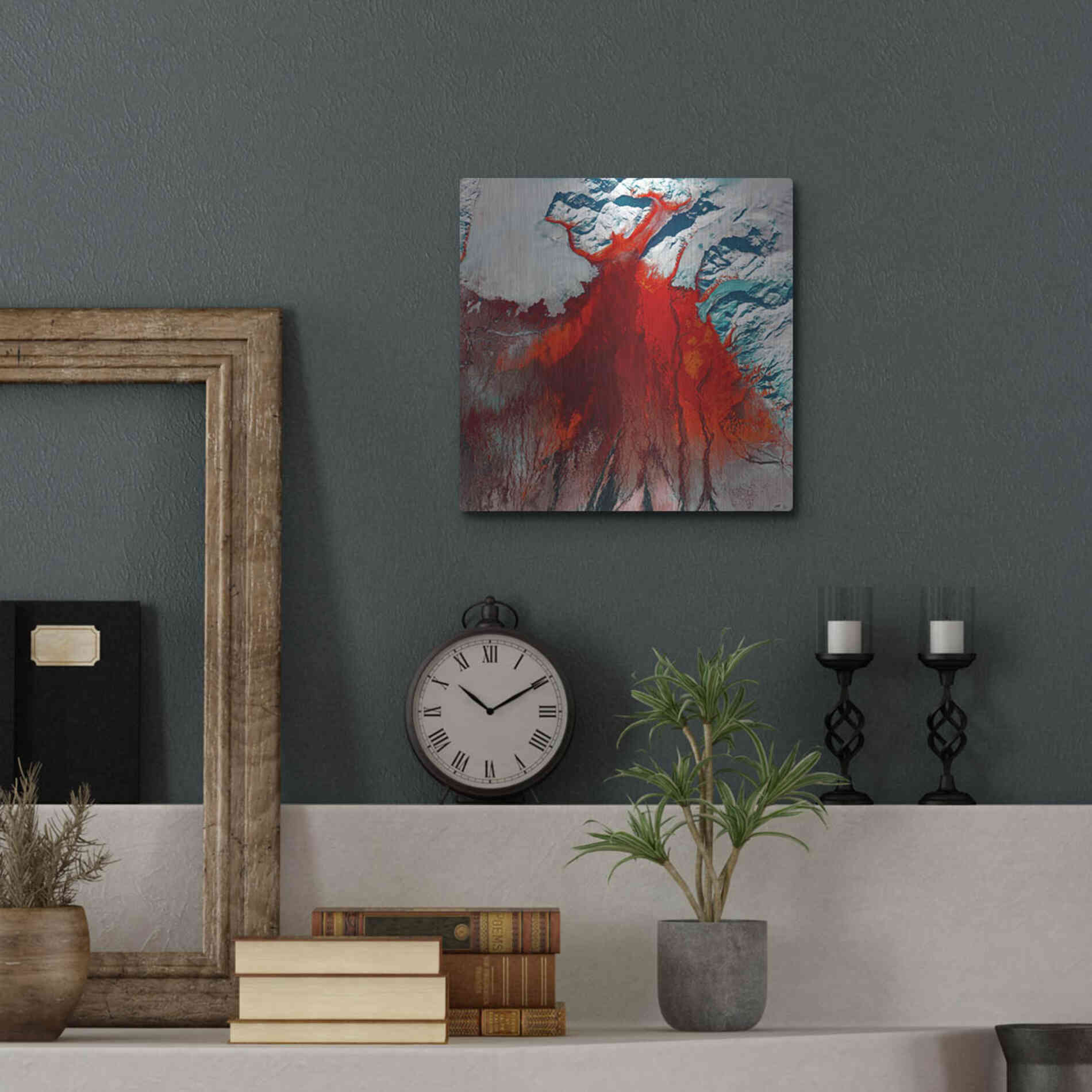 Luxe Metal Art 'Earth as Art: Outburst,' Metal Wall Art,12x12