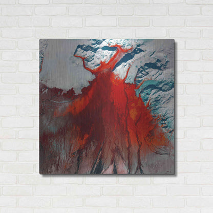 Luxe Metal Art 'Earth as Art: Outburst,' Metal Wall Art,36x36