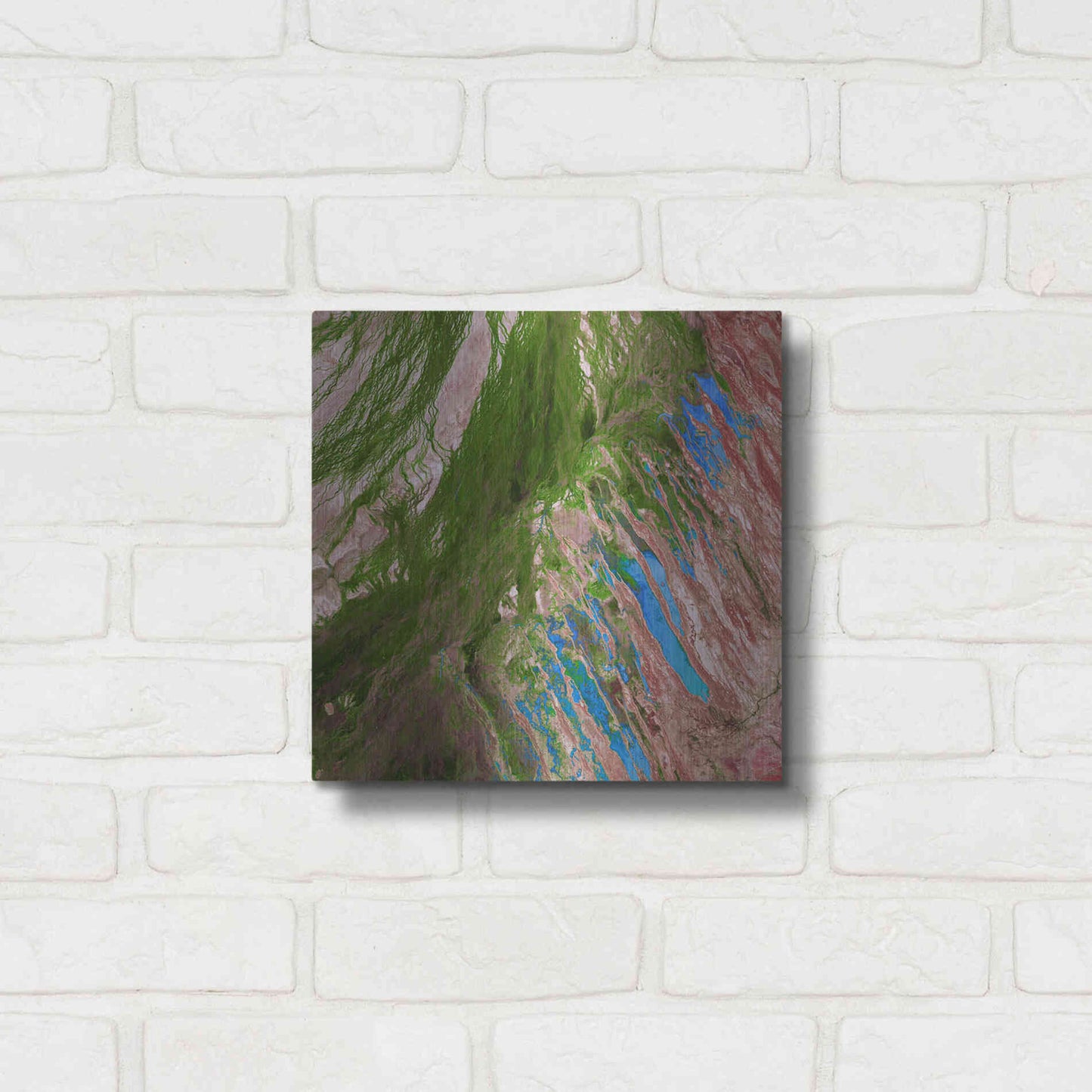 Luxe Metal Art 'Earth as Art: Painting the Desert,' Metal Wall Art,12x12