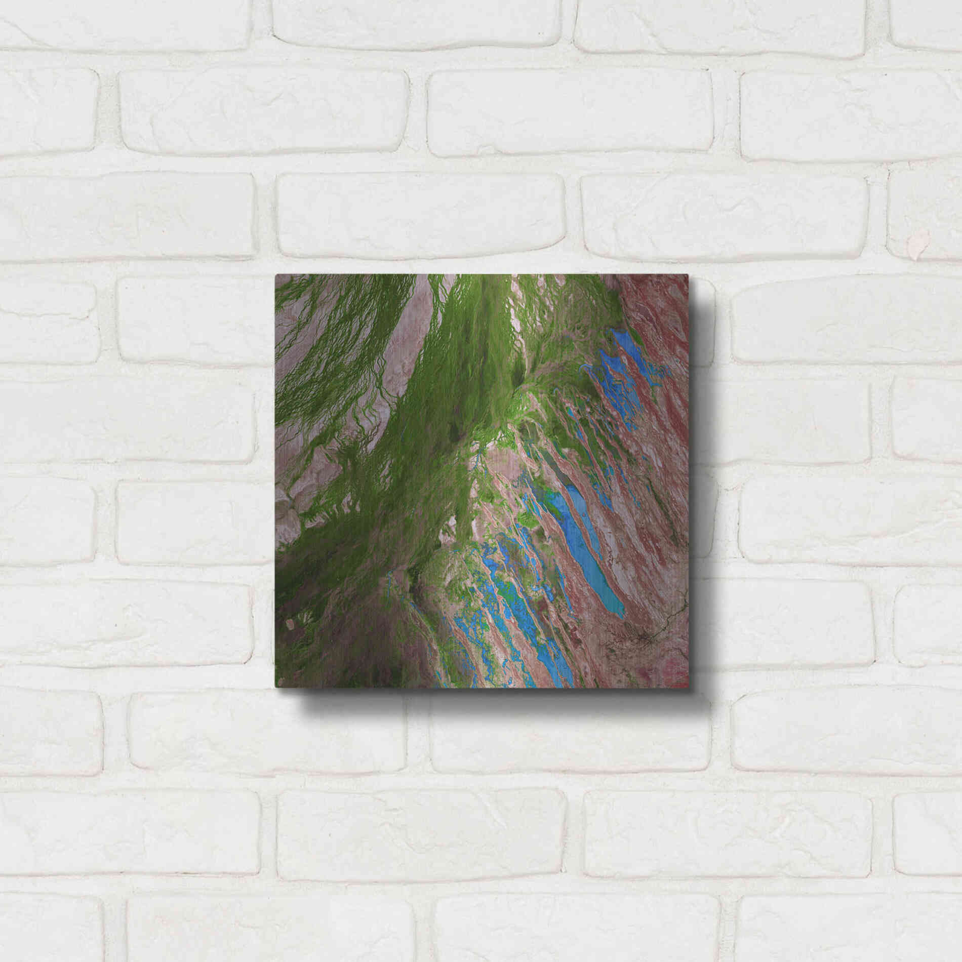 Luxe Metal Art 'Earth as Art: Painting the Desert,' Metal Wall Art,12x12