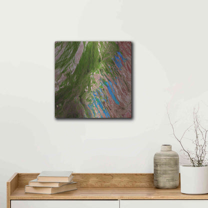 Luxe Metal Art 'Earth as Art: Painting the Desert,' Metal Wall Art,12x12