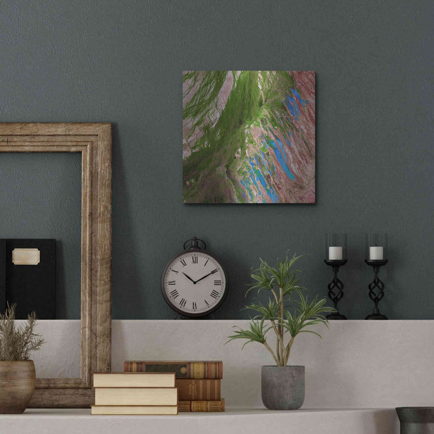 Luxe Metal Art 'Earth as Art: Painting the Desert,' Metal Wall Art,12x12