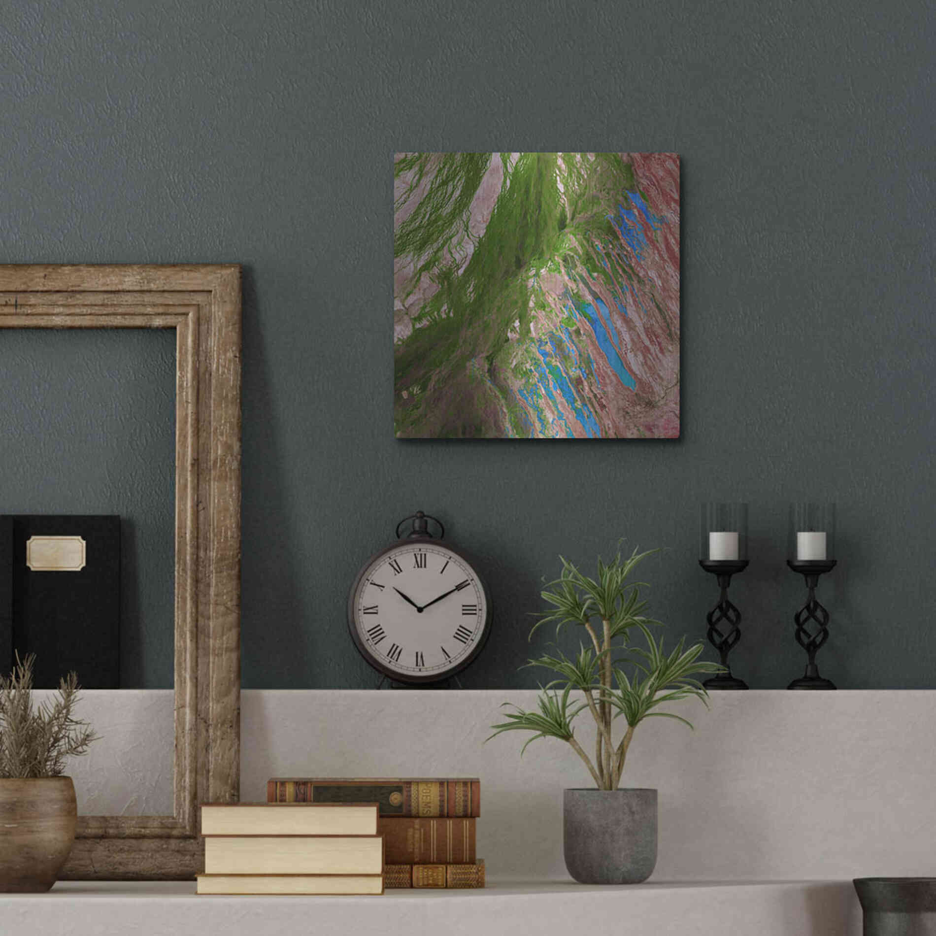 Luxe Metal Art 'Earth as Art: Painting the Desert,' Metal Wall Art,12x12