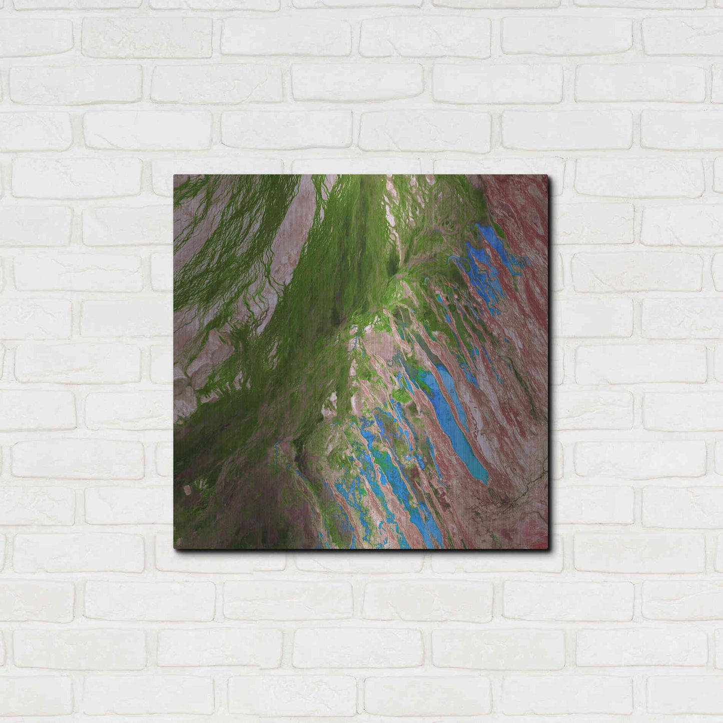 Luxe Metal Art 'Earth as Art: Painting the Desert,' Metal Wall Art,24x24