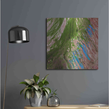 Luxe Metal Art 'Earth as Art: Painting the Desert,' Metal Wall Art,24x24