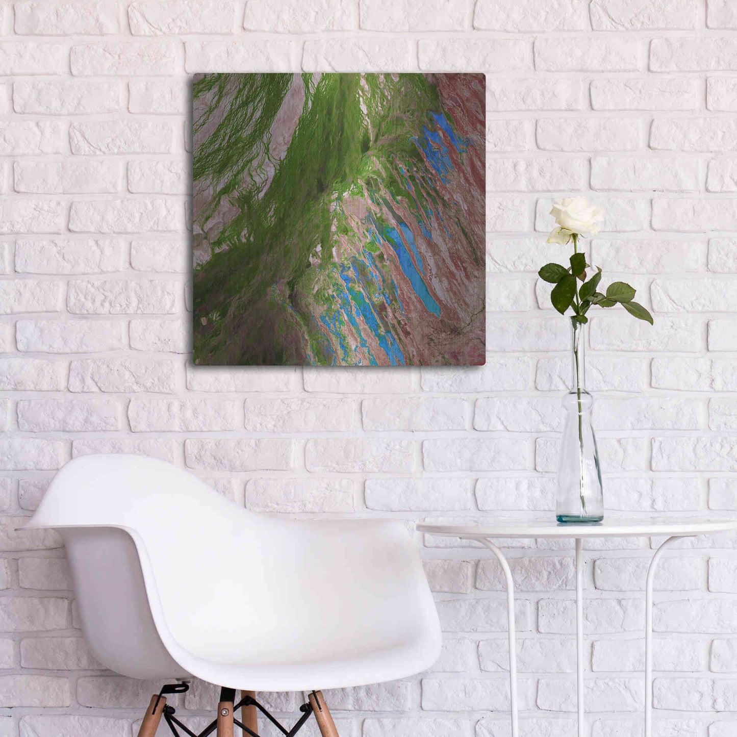 Luxe Metal Art 'Earth as Art: Painting the Desert,' Metal Wall Art,24x24