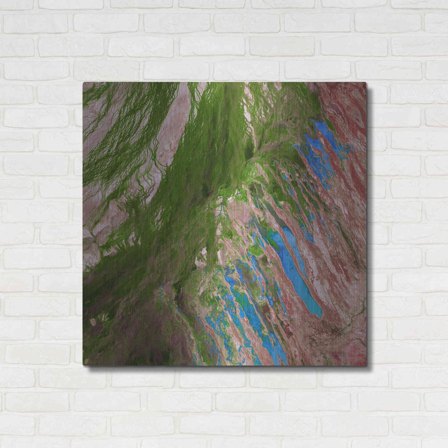 Luxe Metal Art 'Earth as Art: Painting the Desert,' Metal Wall Art,36x36