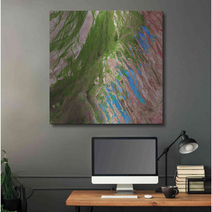 Luxe Metal Art 'Earth as Art: Painting the Desert,' Metal Wall Art,36x36