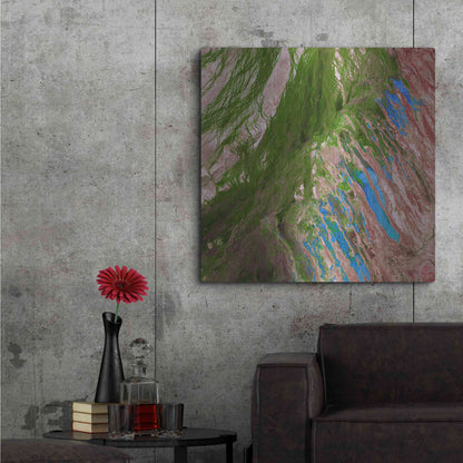 Luxe Metal Art 'Earth as Art: Painting the Desert,' Metal Wall Art,36x36