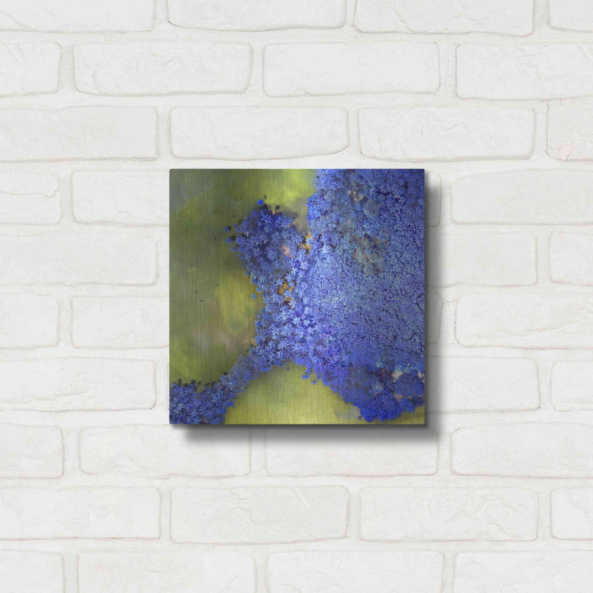 Luxe Metal Art 'Earth as Art: Palmyra,' Metal Wall Art,12x12