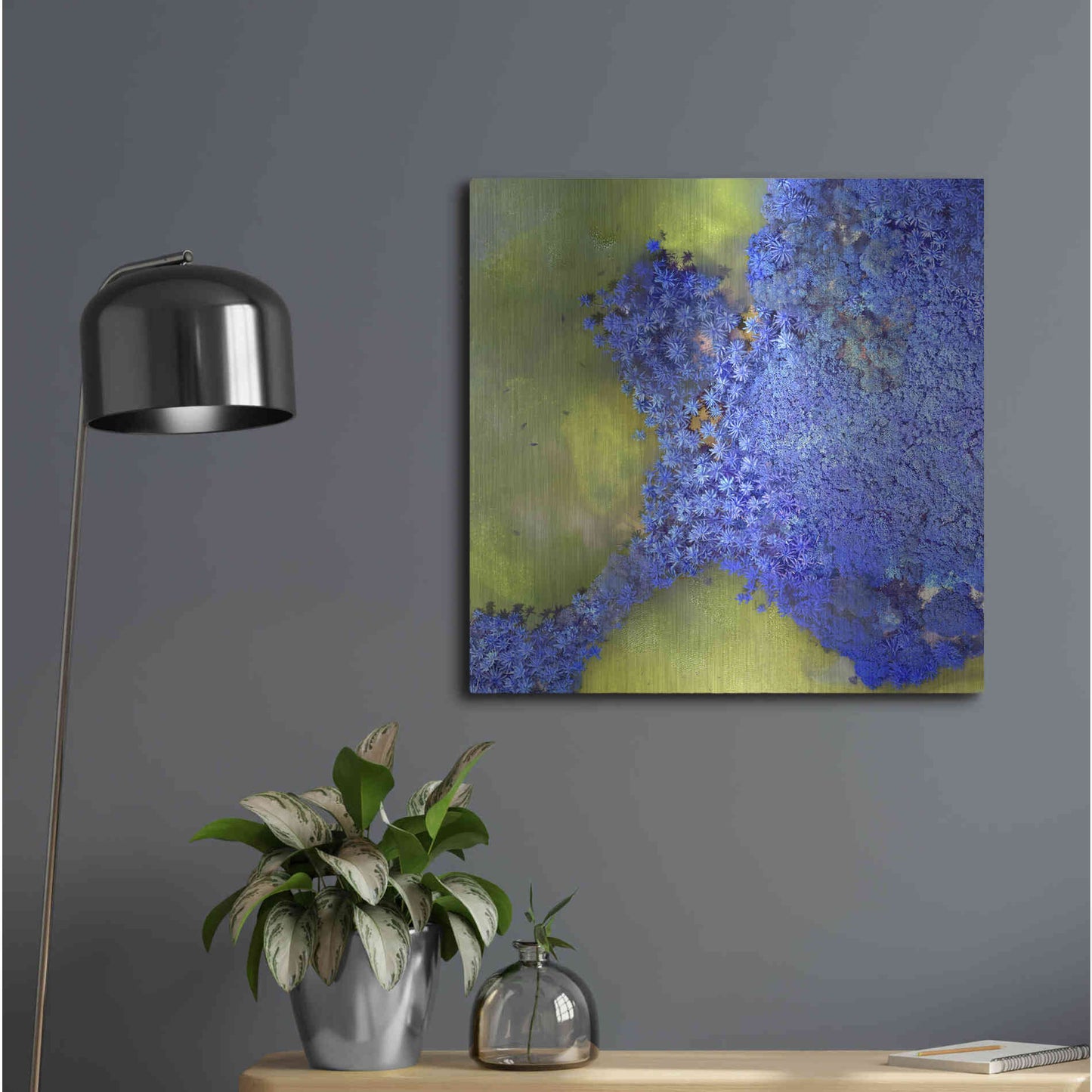 Luxe Metal Art 'Earth as Art: Palmyra,' Metal Wall Art,24x24