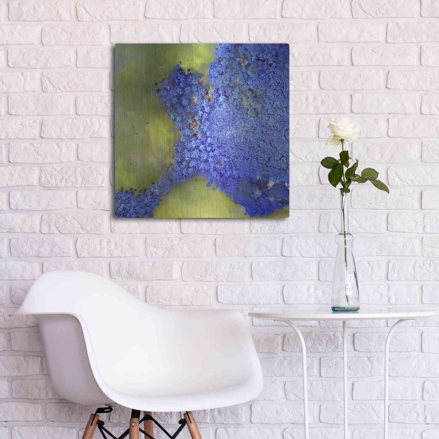 Luxe Metal Art 'Earth as Art: Palmyra,' Metal Wall Art,24x24