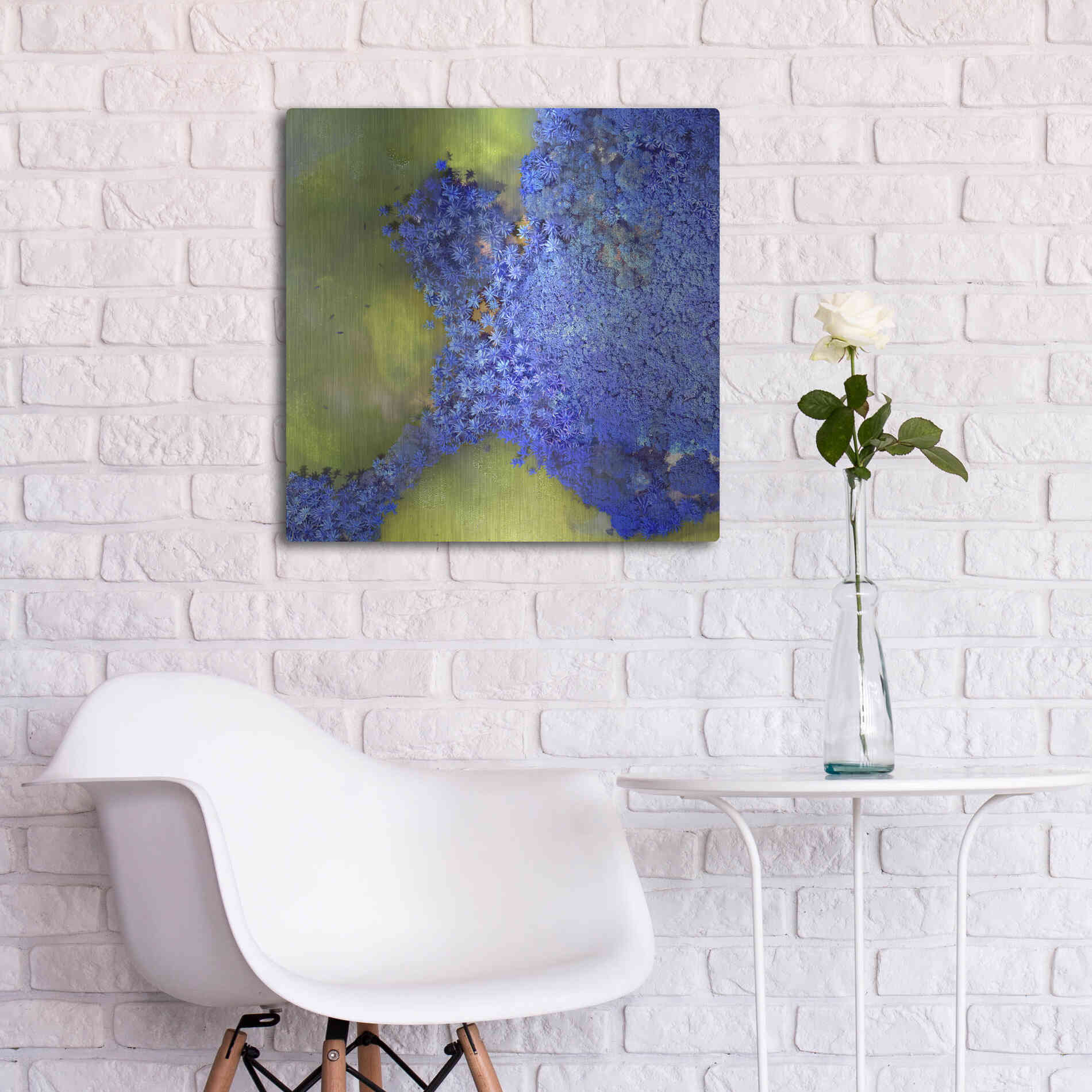 Luxe Metal Art 'Earth as Art: Palmyra,' Metal Wall Art,24x24