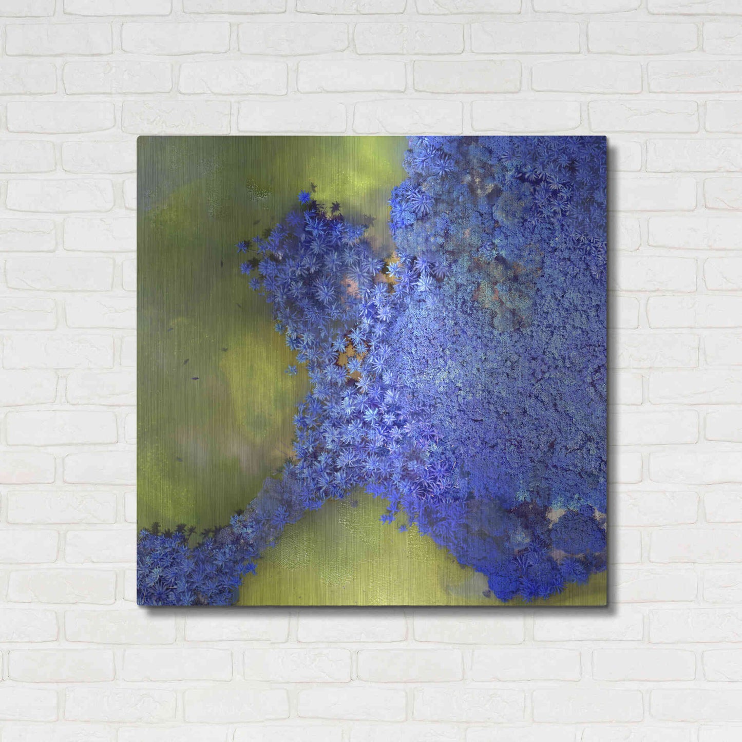 Luxe Metal Art 'Earth as Art: Palmyra,' Metal Wall Art,36x36