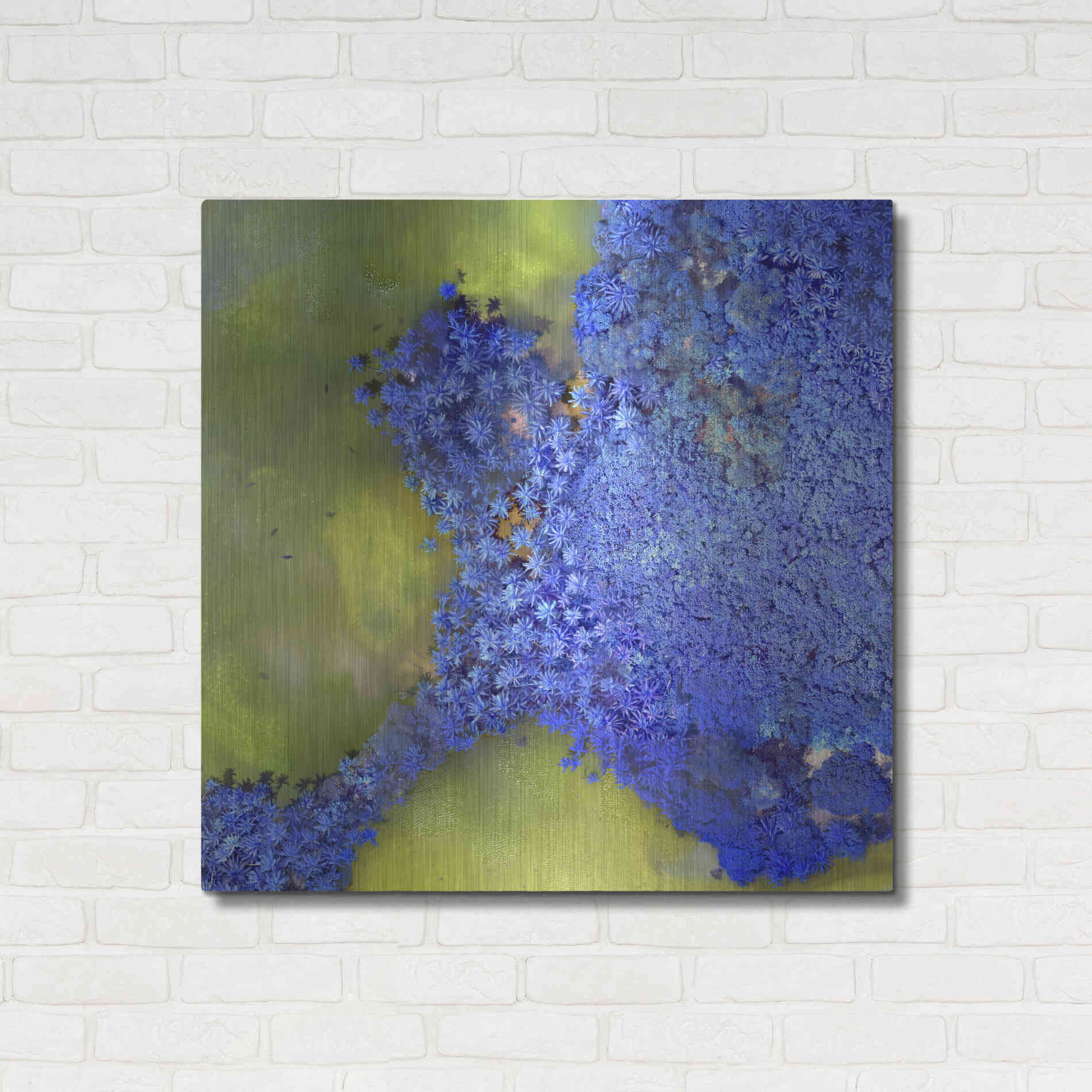 Luxe Metal Art 'Earth as Art: Palmyra,' Metal Wall Art,36x36