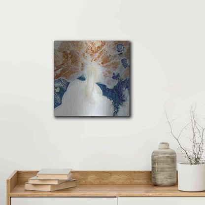 Luxe Metal Art 'Earth as Art: Rapid Ice Movement,' Metal Wall Art,12x12