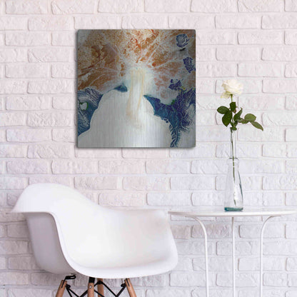 Luxe Metal Art 'Earth as Art: Rapid Ice Movement,' Metal Wall Art,24x24