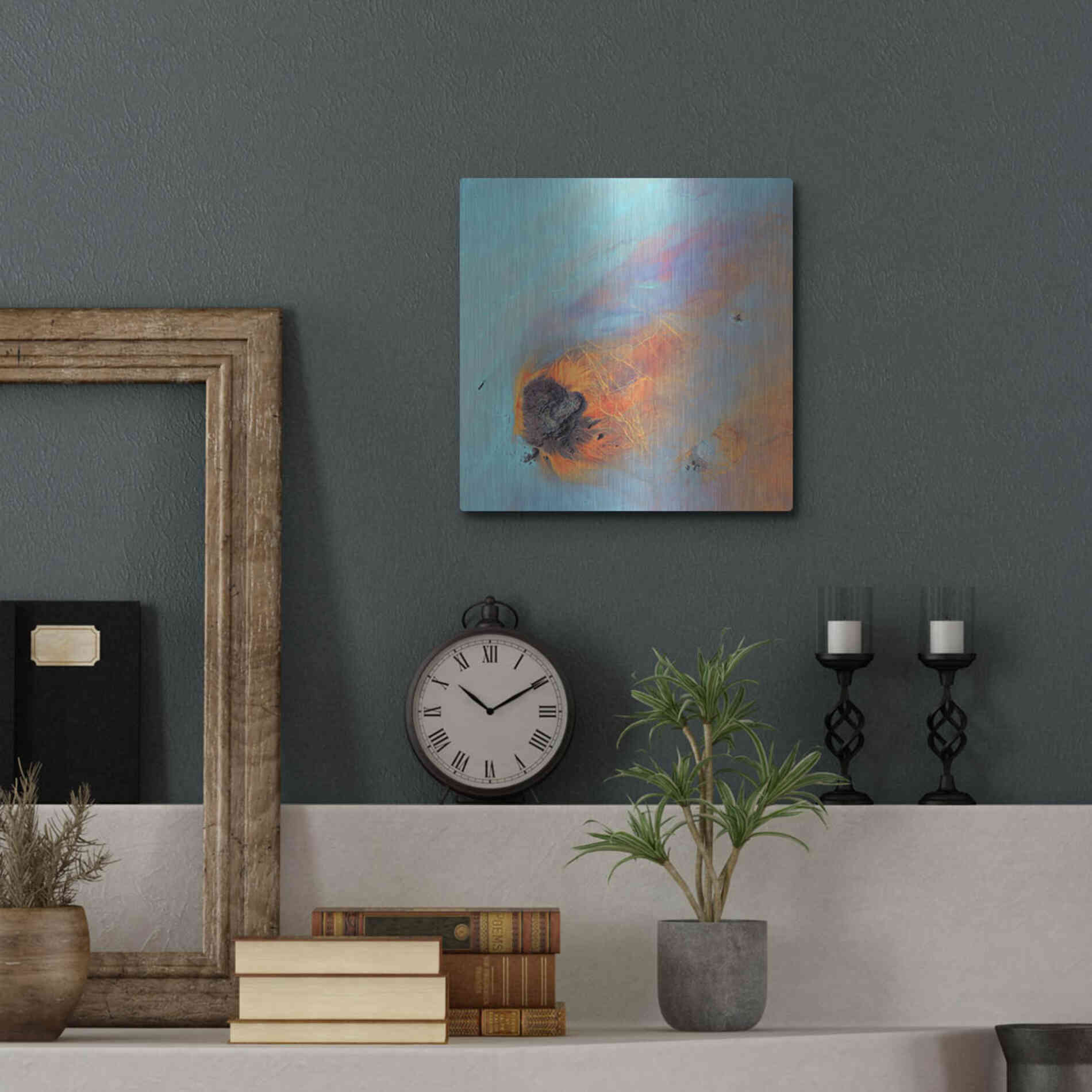 Luxe Metal Art 'Earth as Art: Re-Entry,' Metal Wall Art,12x12