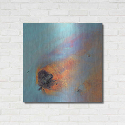 Luxe Metal Art 'Earth as Art: Re-Entry,' Metal Wall Art,36x36