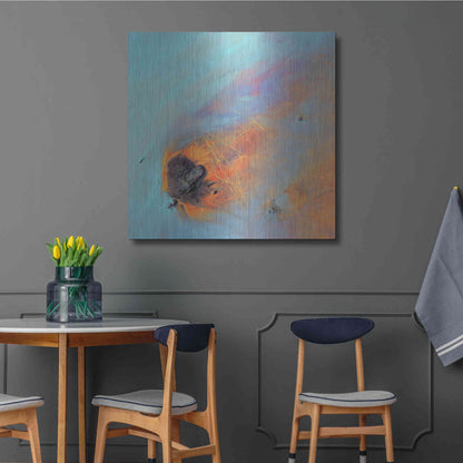 Luxe Metal Art 'Earth as Art: Re-Entry,' Metal Wall Art,36x36