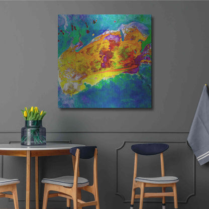 Luxe Metal Art 'Earth as Art: Salty Desolation,' Metal Wall Art,36x36