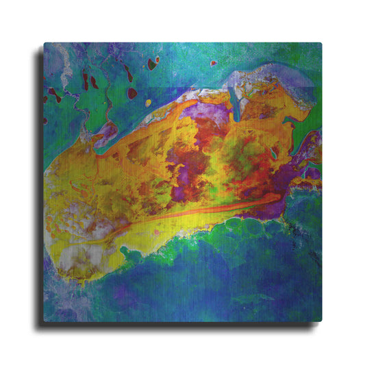 Luxe Metal Art 'Earth as Art: Salty Desolation,' Metal Wall Art