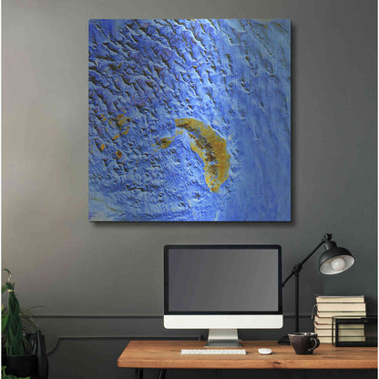 Luxe Metal Art 'Earth as Art: Sand Waves,' Metal Wall Art,36x36