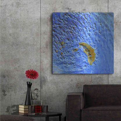 Luxe Metal Art 'Earth as Art: Sand Waves,' Metal Wall Art,36x36