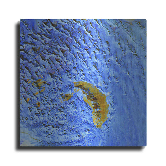 Luxe Metal Art 'Earth as Art: Sand Waves,' Metal Wall Art