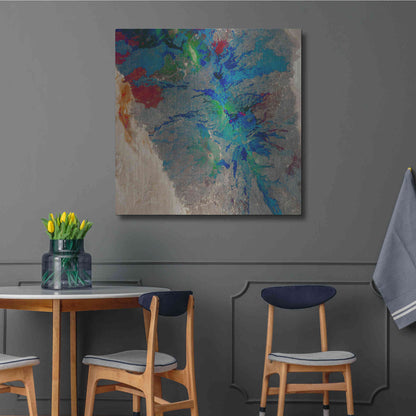 Luxe Metal Art 'Earth as Art: Torn Apart,' Metal Wall Art,36x36