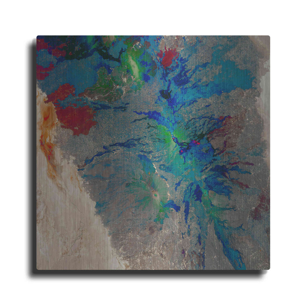 Luxe Metal Art 'Earth as Art: Torn Apart,' Metal Wall Art