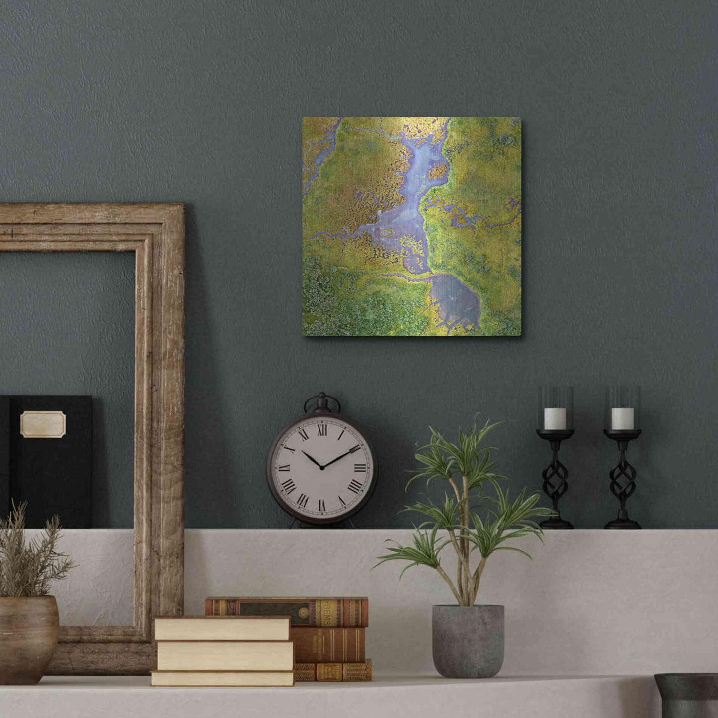 Luxe Metal Art 'Earth as Art: Watching Wetlands,' Metal Wall Art,12x12