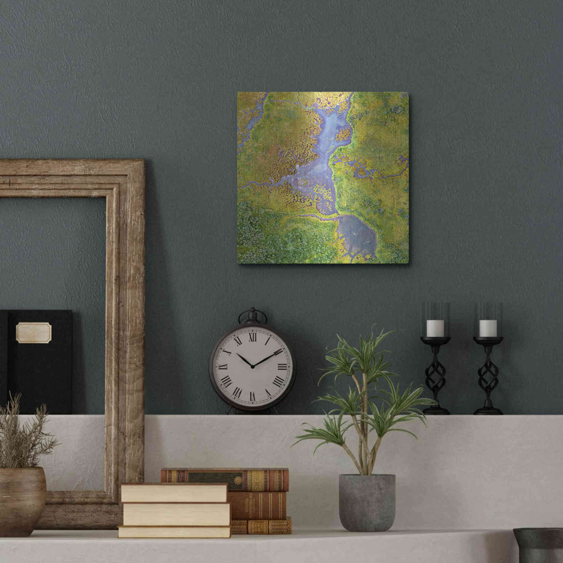 Luxe Metal Art 'Earth as Art: Watching Wetlands,' Metal Wall Art,12x12