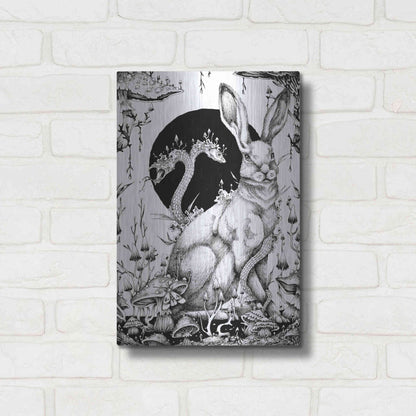 Luxe Metal Art 'Hare 2' by Avery Multer, Metal Wall Art,12x16