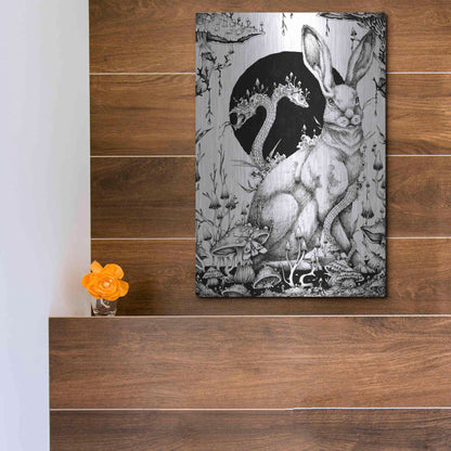 Luxe Metal Art 'Hare 2' by Avery Multer, Metal Wall Art,12x16