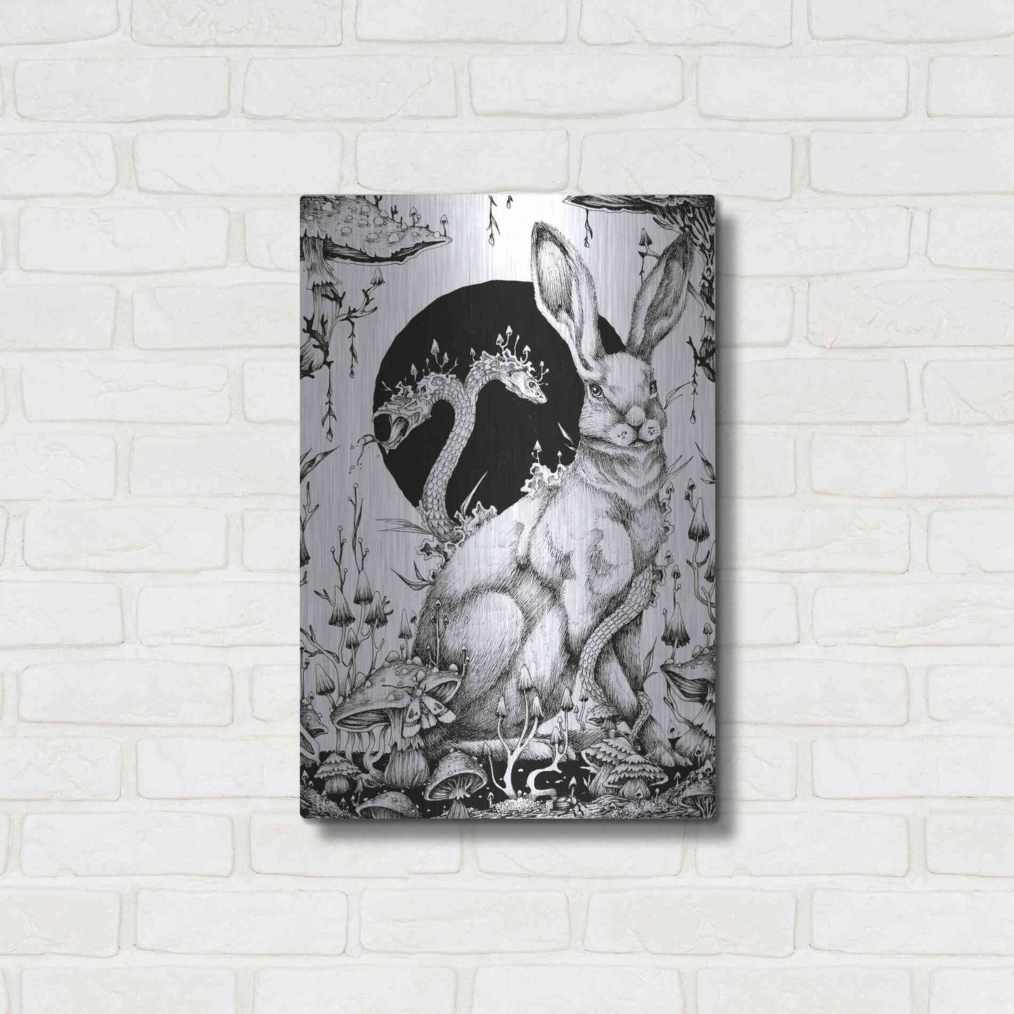 Luxe Metal Art 'Hare 2' by Avery Multer, Metal Wall Art,16x24