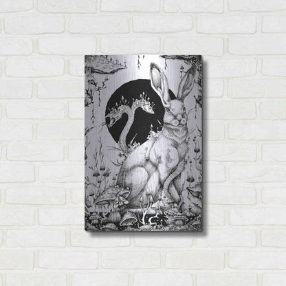 Luxe Metal Art 'Hare 2' by Avery Multer, Metal Wall Art,16x24