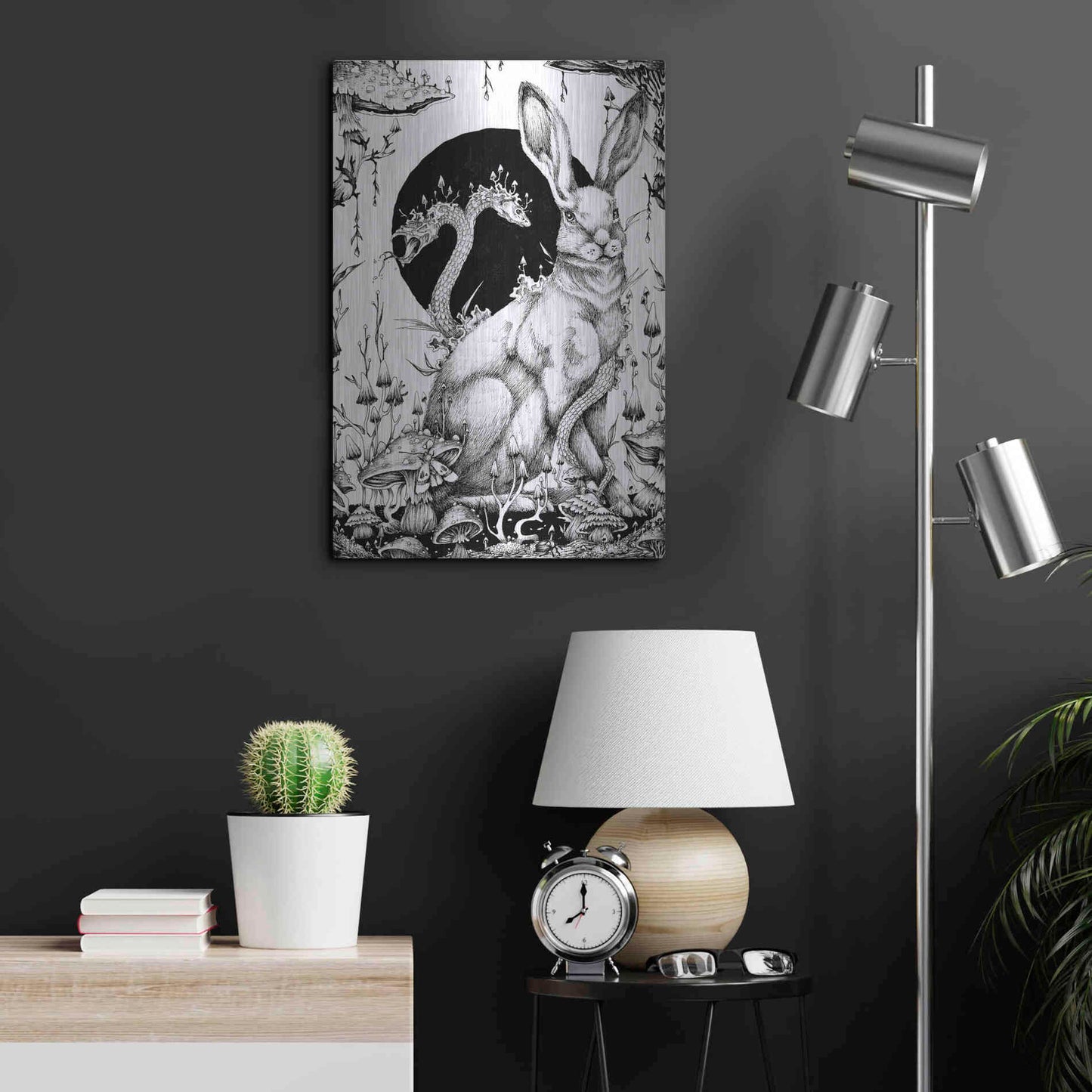 Luxe Metal Art 'Hare 2' by Avery Multer, Metal Wall Art,16x24