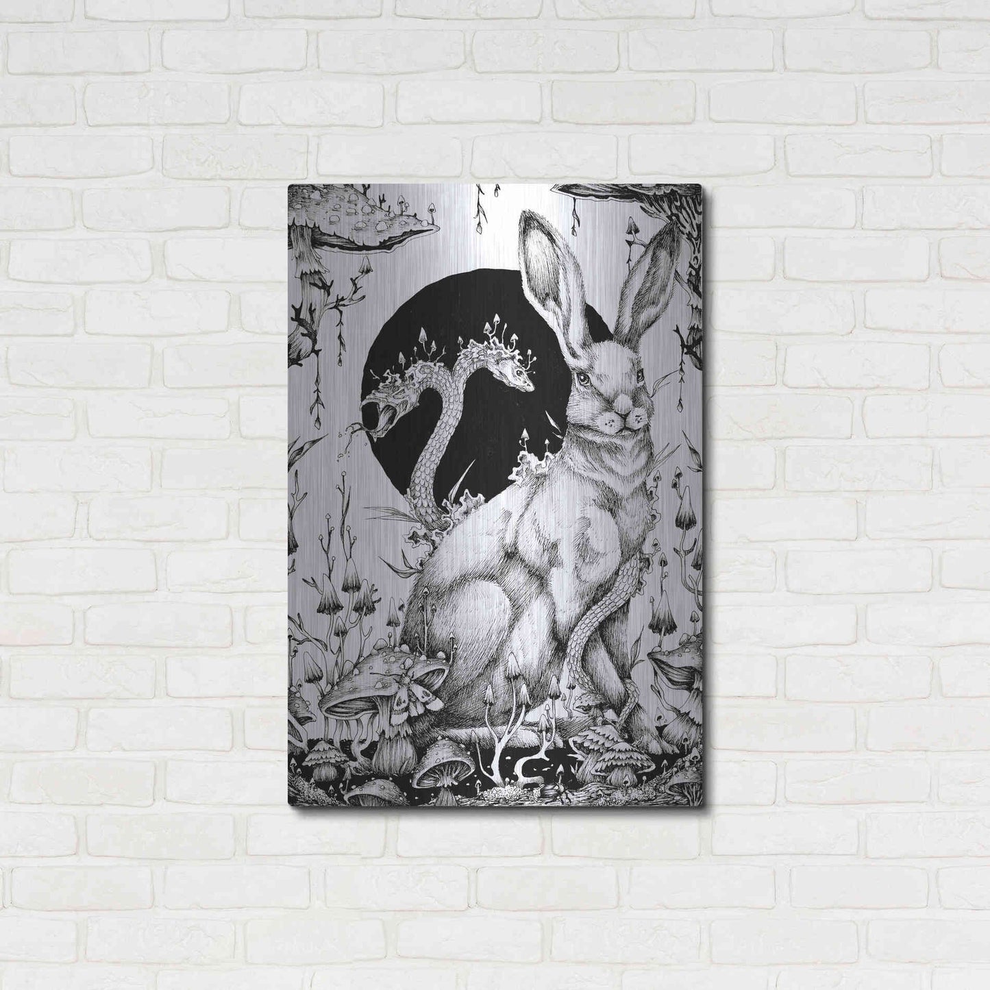 Luxe Metal Art 'Hare 2' by Avery Multer, Metal Wall Art,24x36