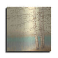 Luxe Metal Art 'Golden Birch II' by James Wiens, Metal Wall Art