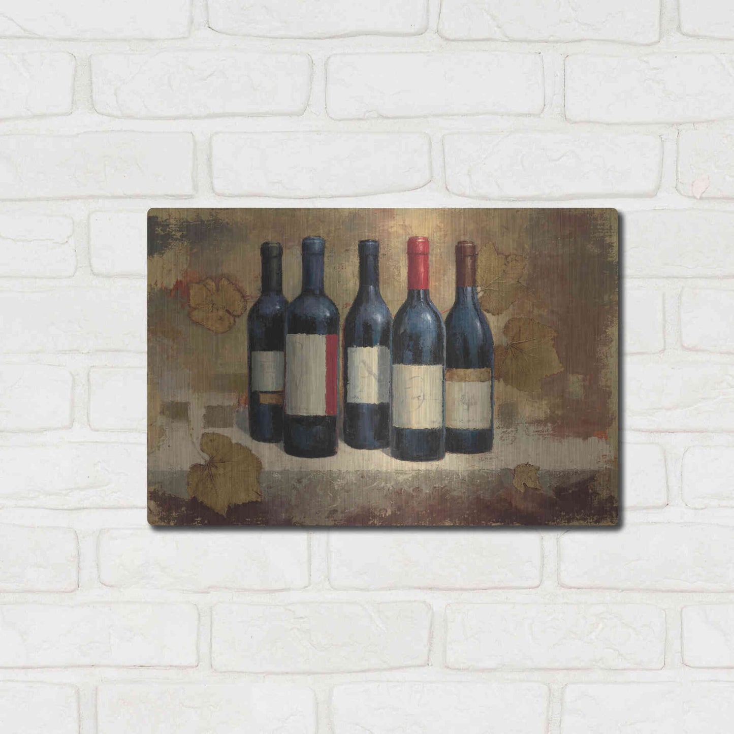 Luxe Metal Art 'Napa Reserve' by James Wiens, Metal Wall Art,16x12