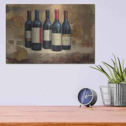 Luxe Metal Art 'Napa Reserve' by James Wiens, Metal Wall Art,16x12
