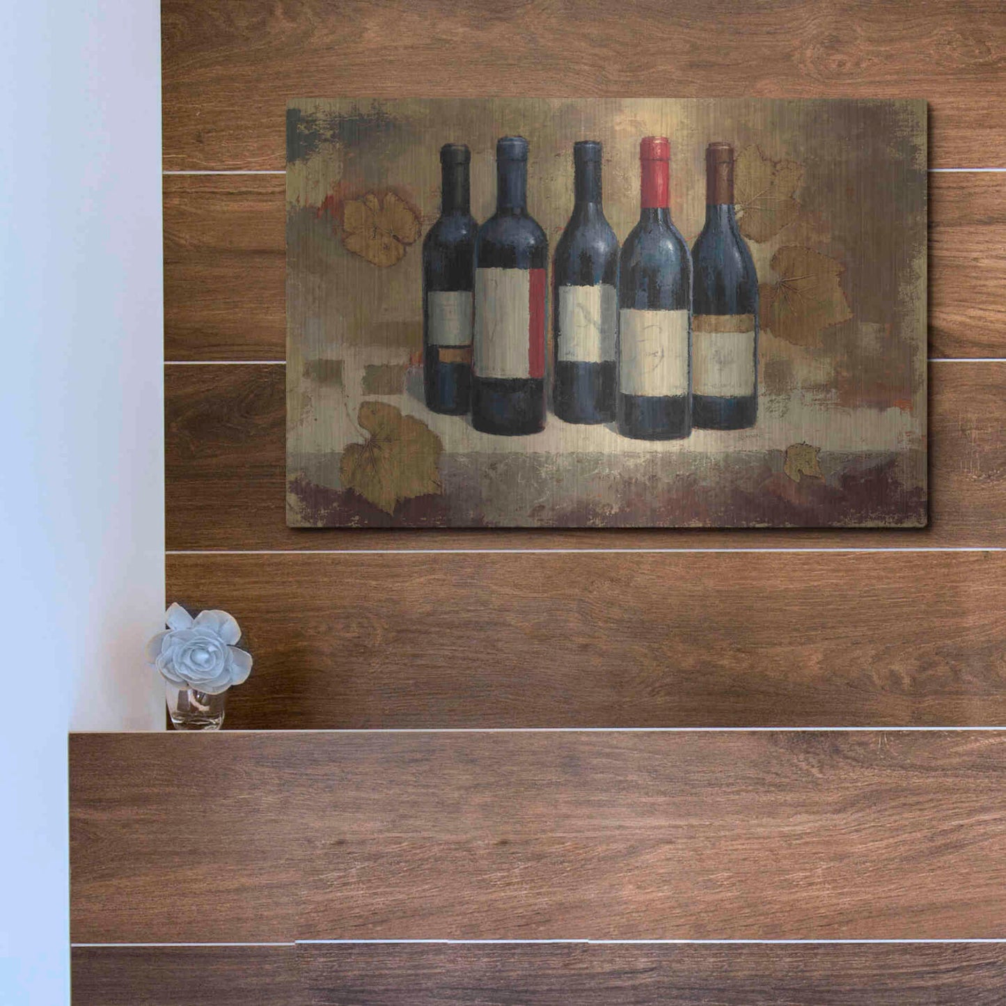Luxe Metal Art 'Napa Reserve' by James Wiens, Metal Wall Art,16x12