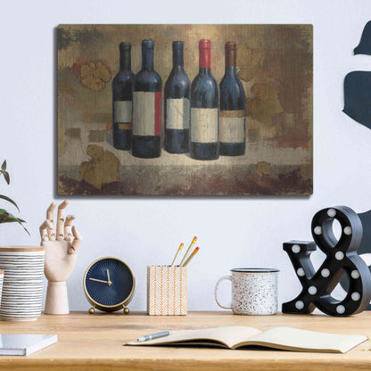 Luxe Metal Art 'Napa Reserve' by James Wiens, Metal Wall Art,16x12