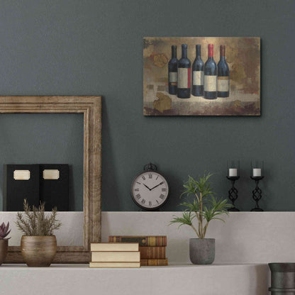 Luxe Metal Art 'Napa Reserve' by James Wiens, Metal Wall Art,16x12