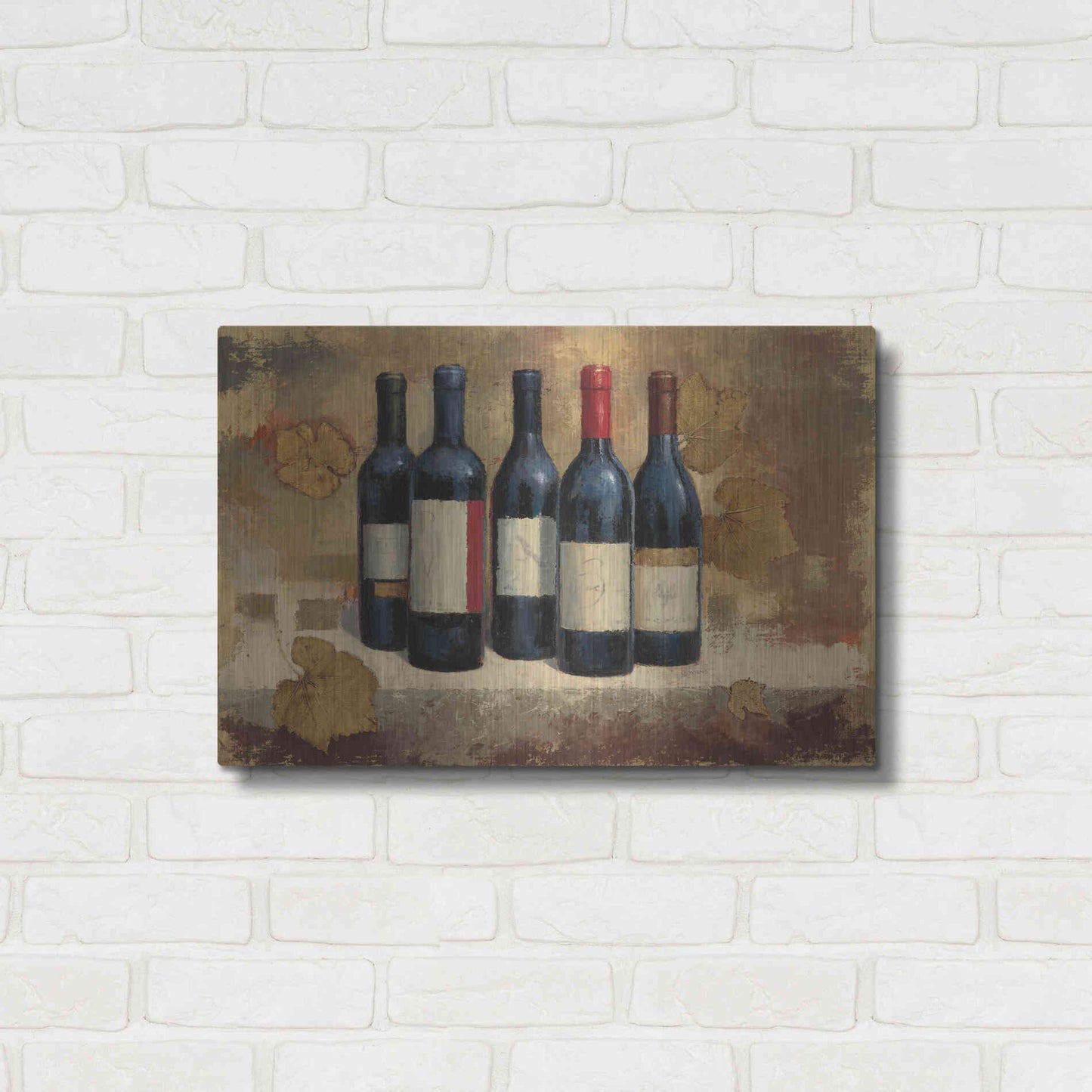 Luxe Metal Art 'Napa Reserve' by James Wiens, Metal Wall Art,24x16